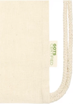 Orissa 100 g/m² GOTS orgaaninen reppu kiristysnyörillä 5L