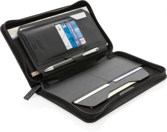 Swiss Peak Heritage RCS rPU RFID matkalompakko, musta