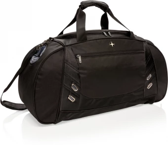 Swiss Peak viikonloppu/urheilulaukku PVC vapaa, musta