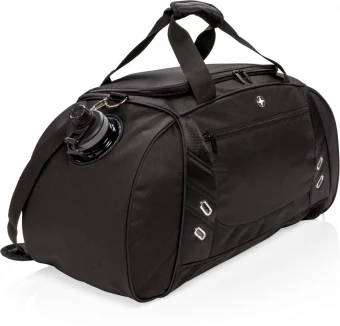 Swiss Peak viikonloppu/urheilulaukku PVC vapaa, musta