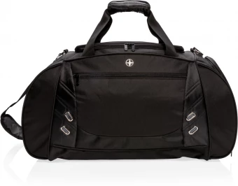 Swiss Peak viikonloppu/urheilulaukku PVC vapaa, musta