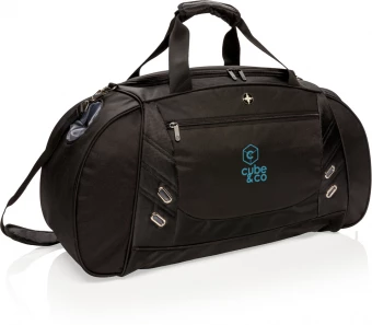 Swiss Peak viikonloppu/urheilulaukku PVC vapaa, musta