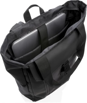 Swiss Peak RFID 15" kannettavan tietokoneen kassi PVC vapaa, musta