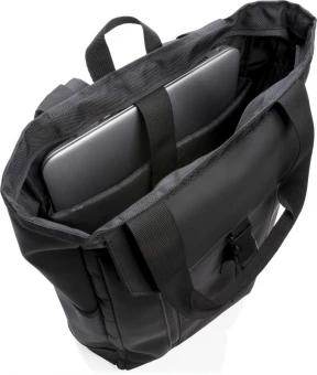 Swiss Peak RFID 15" kannettavan tietokoneen kassi PVC vapaa, musta