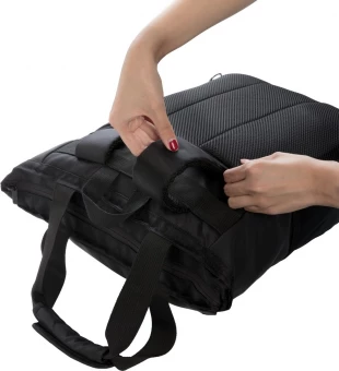 Swiss Peak RFID 15" kannettavan tietokoneen kassi PVC vapaa, musta