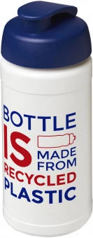 Baseline 500 ml:n kierrätetystä materiaalista valmistettu juomapullo läppäkannella
