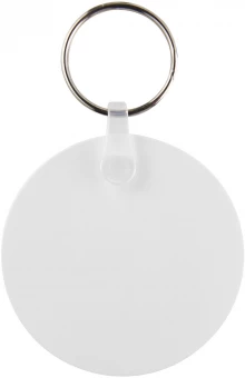 Tait ympyränmuotoinen kierrätetty avaimenperä