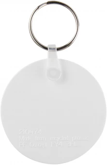 Tait ympyränmuotoinen kierrätetty avaimenperä