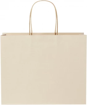 Taaskasutatud materjalist paberkott, suur