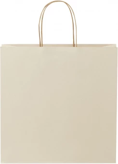 Taaskasutatud materjalist paberkott, suur