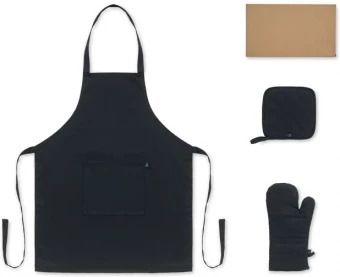 Taaskasutatud puuvillast köögikomplekt Gala Set