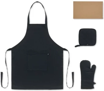 Taaskasutatud puuvillast köögikomplekt Gala Set