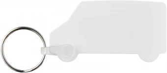 Tait pakettiauton muotoinen kierrätetty avaimenperä