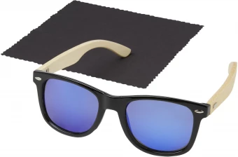 Taiyō rPET/bambu polarisoidut peililasit lahjapakkauksessa