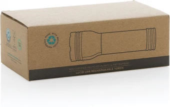 Lucid 3W RCS sertificēts pārstrādātas plastmasas un bambusa kabatas lukturītis