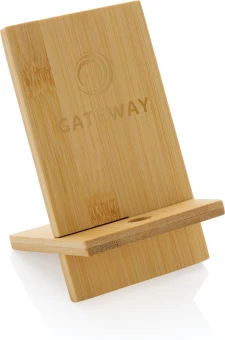 FSC® bambusta valmistettu puhelinteline FSC® kraft-laatikossa, ruskea
