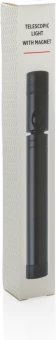 Teleskooppivalaisin magneetilla, musta