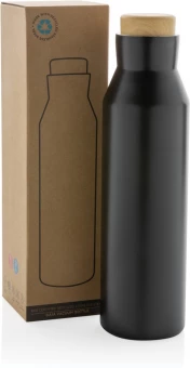 Gaia RCS -sertifioitu kierrätetystä ruostumattomasta teräksestä valmistettu tyhjiöpullo