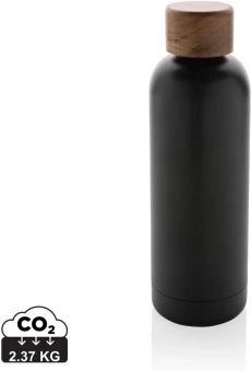 Wood RCS sertificēta pārstrādāta nerūsējošā tērauda vakuuma pudele 500ml