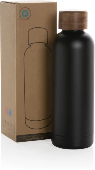 Wood RCS sertificēta pārstrādāta nerūsējošā tērauda vakuuma pudele 500ml