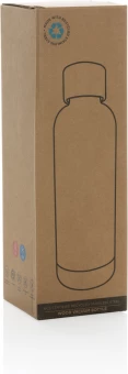 Wood RCS sertificēta pārstrādāta nerūsējošā tērauda vakuuma pudele 500ml