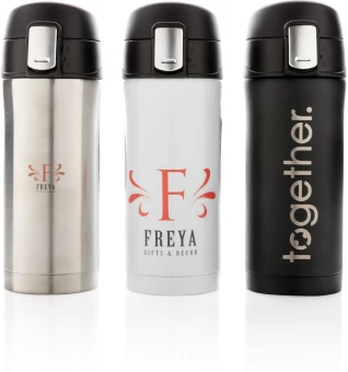 RCS Pārstrādāta nerūsējošā tērauda viegli aizslēdzama vakuuma krūze