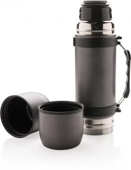 Swiss Peak tyhjiöpullo, 2 kuppia, harmaa