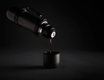 Swiss Peak tyhjiöpullo, 2 kuppia, harmaa