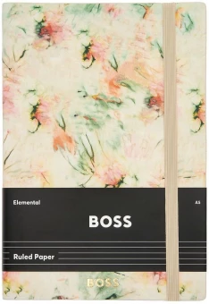 Tie-Dye jooneliste lehtedega A5 märkmik