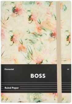 Tie-Dye jooneliste lehtedega A5 märkmik