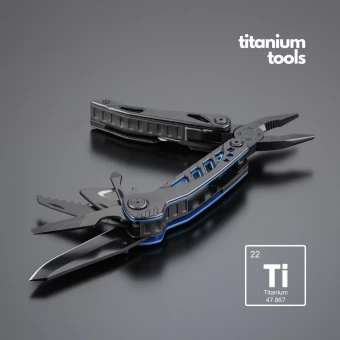 TITANIUM-COATED STEEL MULTITOOL OPTIMA
