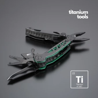 TITANIUM-COATED STEEL MULTITOOL OPTIMA