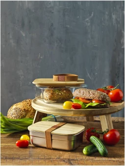 Tite eväsrasia ruostumattomasta teräksestä bambukannella