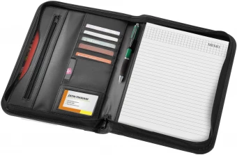 Tõmblukuga A4 portfoolio Ebony