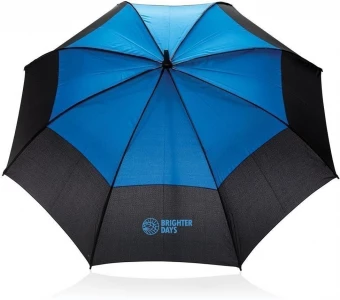27" automaattisesti avautuva kaksivärinen myrskynkestävä sateenvarjo