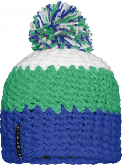 Trendikas kolmevärviline tutimüts