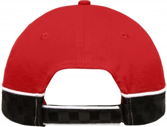 Trendikas võidusõidumustriga nokamüts