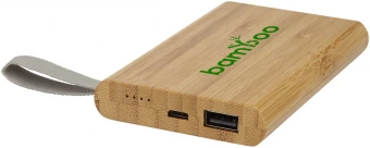 Tulda-varavirtalähde, 5 000 mAh, bambua