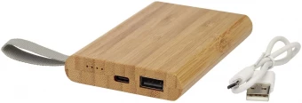 Tulda-varavirtalähde, 5 000 mAh, bambua