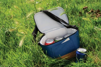 Kaksisävyinen kylmälaukku korkkiyksityiskohdin