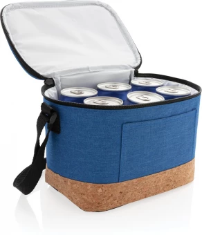 Two tone cooler bag with cork detail