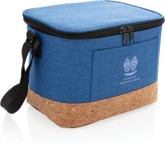 Two tone cooler bag with cork detail