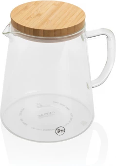 Ukiyo borosilikaattilasinen kannu bambukannella 1.2L