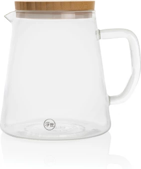 Ukiyo borosilikaattilasinen kannu bambukannella 1.2L