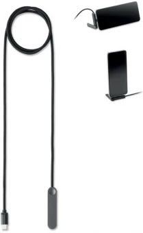 USB-C laadimiskaabel telefonihoidjaga 60W