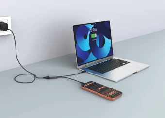 USB-C väljundiga laadimiskaabel Terra 100W