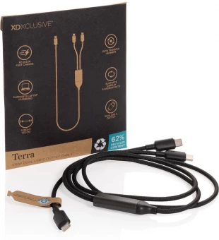 USB-C väljundiga laadimiskaabel Terra 100W