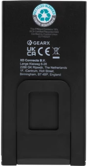 Gear X RCS kierrätysmuovista valmistettu USB-taskutyövalo 260 lumenia