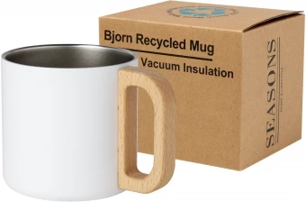 Bjorn 360 ml RCS-sertifioitu kierrätetty ruostumaton teräsmuki, kuparityhjiöeristetty