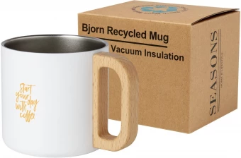 Bjorn 360 ml RCS-sertifioitu kierrätetty ruostumaton teräsmuki, kuparityhjiöeristetty